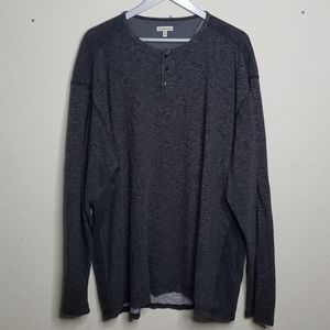 Calvin Klein Long Sleeve Henley Shirt Big and Tall